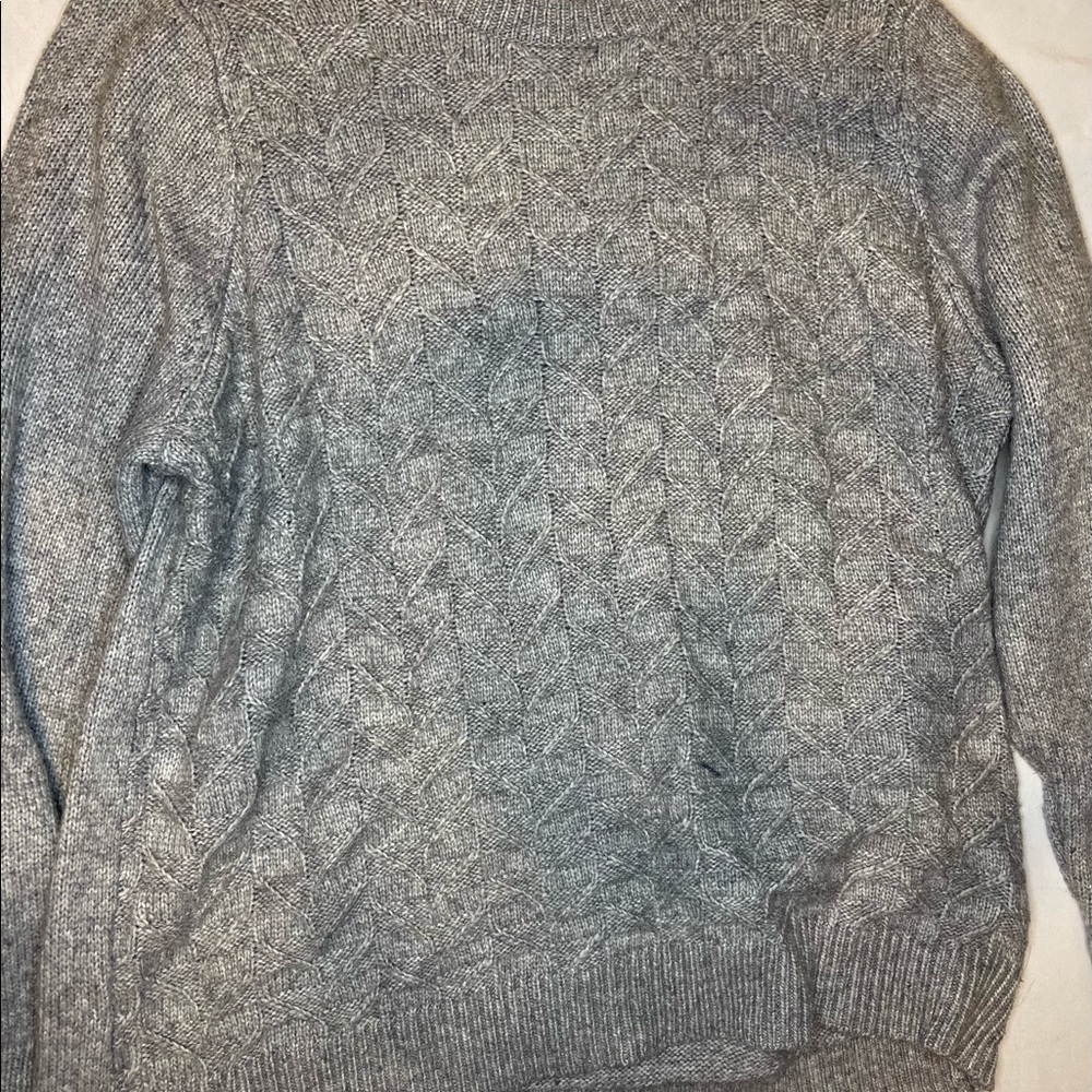 Grey knit sweater